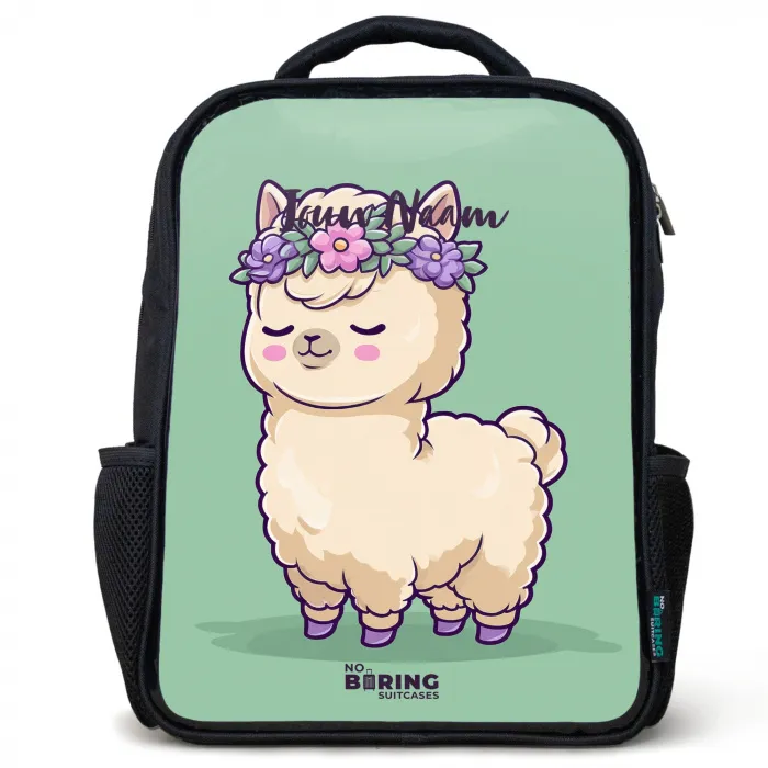 Kawai - Alpaca - Groen Rugzak - Zwart middel -3d