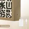 Geometrisch - Figuren - Zwart Light Box met batterij (Wandlamp) middel 907 -USP_websiteoplaadbaarNL
