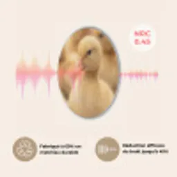 Pijltje - Eend - Natuur - Geel Akoestische PET Vilt - Rond klein -USP_FR