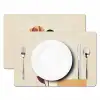 Vrouw - Minimalistisch - Bloem Placemat vinyl groot -zzsfeer2_Kitchenyeah-website