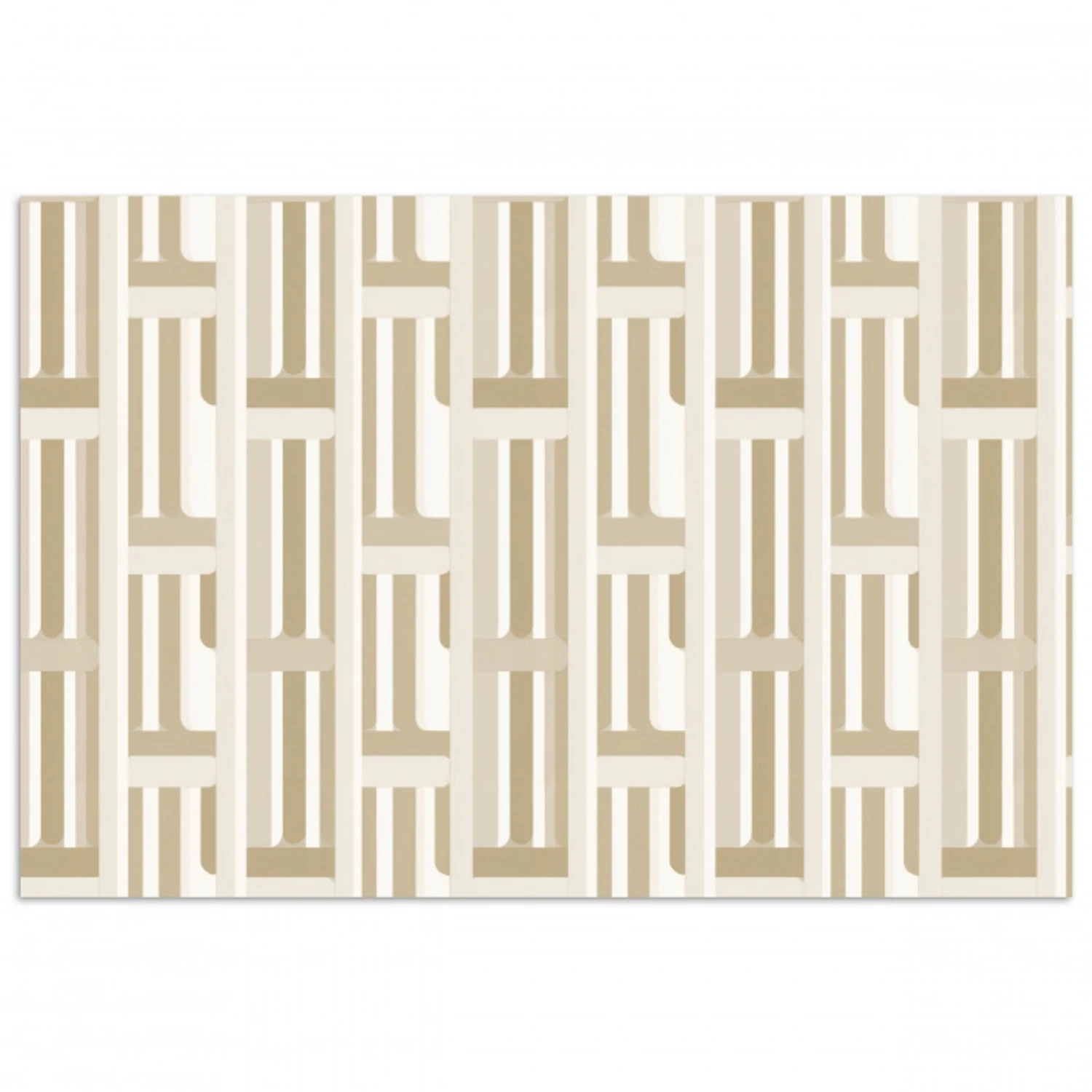 Modern - Geometrisch - Beige poster papier klein 62 -3d