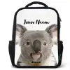 Schattige Koala Beer Rugzak - Zwart middel -3d