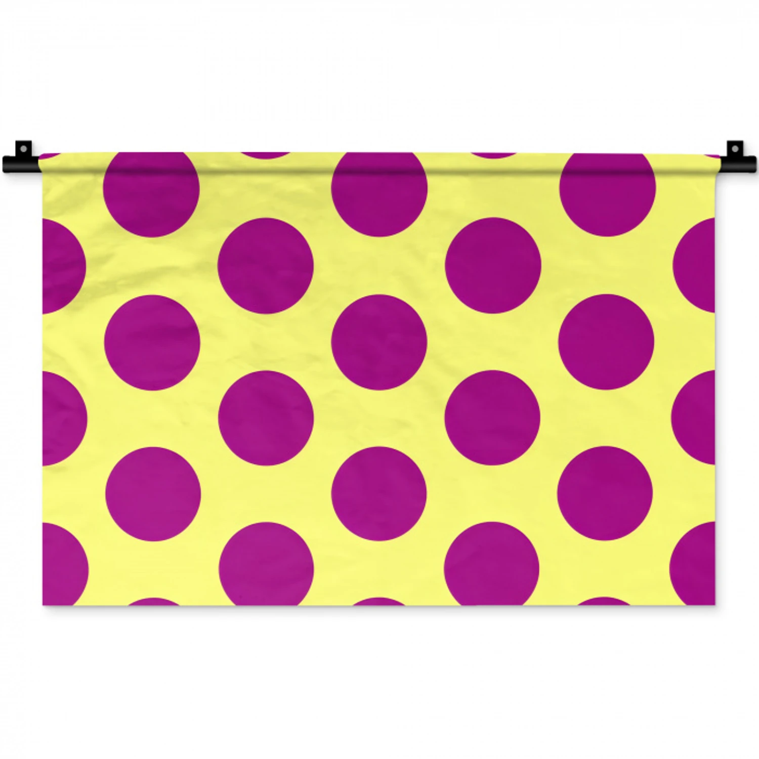Dots - Klassiek - Geel Wandkleed katoen klein 269 -zz3d