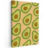 Avocado - Patroon - Groen - Pit Tuinposter op houten frame 2 cm dik middel -3d