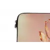 Glazen - Bloem - Roze laptophoes neopreen klein -detail