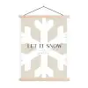 Sneeuw - Japandi - Winter - Decoratie textielposter latten blank klein -3d