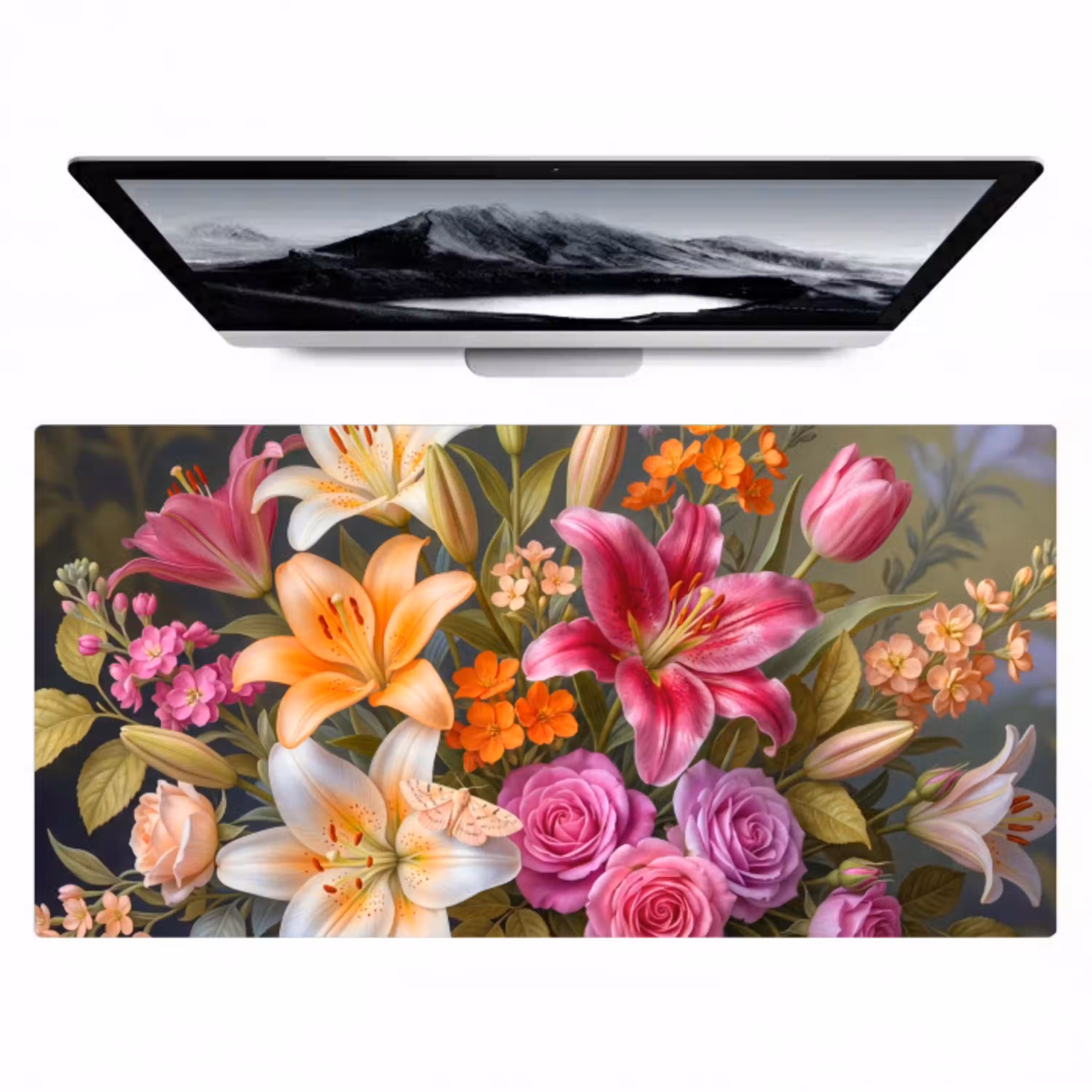 Bloemen - Boeket - Natuur - Kleurrijk - Modern Muismat XXL klein -zzz3d