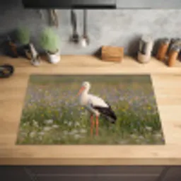 Ooienvaar - Bloemen - Weide - Kleurrijk Inductie beschermer vinyl 3mm klein -sfeer5