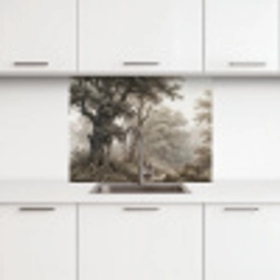 Natuur - Bos - Eik keuken achterwand 2 middel -3d