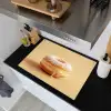 Donut - Romig - Poedersuiker - Beige Inductie beschemer met haakjes klein -sfeer1