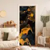Marmer - Goud - Zwart - Abstract - Modern deurposter klein -sfeer2