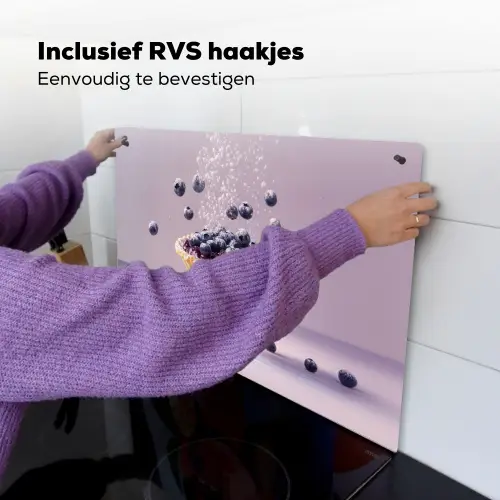 Eten - Taart - Bessen - Blauw Inductie beschemer met haakjes klein -ky-ophangen-nl