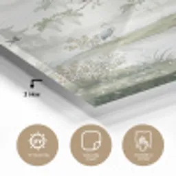 Reiger - Landschap - Groen plexiglas 5mm klein -sfeer2
