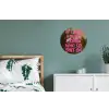 Klassiek - Humor - Roze Wandcirkel aluminium klein -slaapkamer