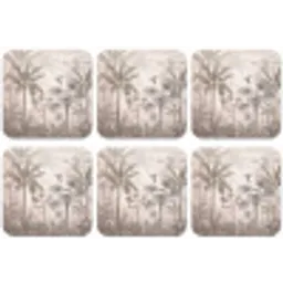 Jungle - Banenboom - Kolibrie - Beige onderzetter kurk middel -zkaufland3dotto