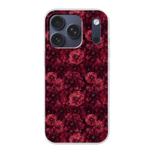 Dahlias - Bloemen - Rood Telefoonhoesje iPhone 17 Pro klein 878 -3d