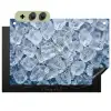 Ijsblokjes - Water - Blauw Inductie beschemer met haakjes klein -3d