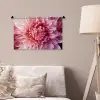 Dahlia - Bloem - Close up - Roze Wandkleed katoen klein -sfeer4