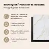 Wit - Marmer - Goud - Luxueus Inductie beschermer vinyl 3mm middel 274 -zzzzzzusp-haakje_ES