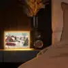 Kerstsfeer - Landelijk - Rood Light Box met kabel (Tafellamp) klein -sfeer1