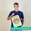 Kawai - Rode panda - Groen Rugzak - Zwart middel -sfeer7_NL