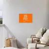 Oranje - Blauw - Go get that dream Tuinposter op houten frame 2 cm dik klein -sfeer1