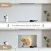 Narcissen - Geel - Bloemblaadjes keuken achterwand spatscherm klein -voor_na_NL