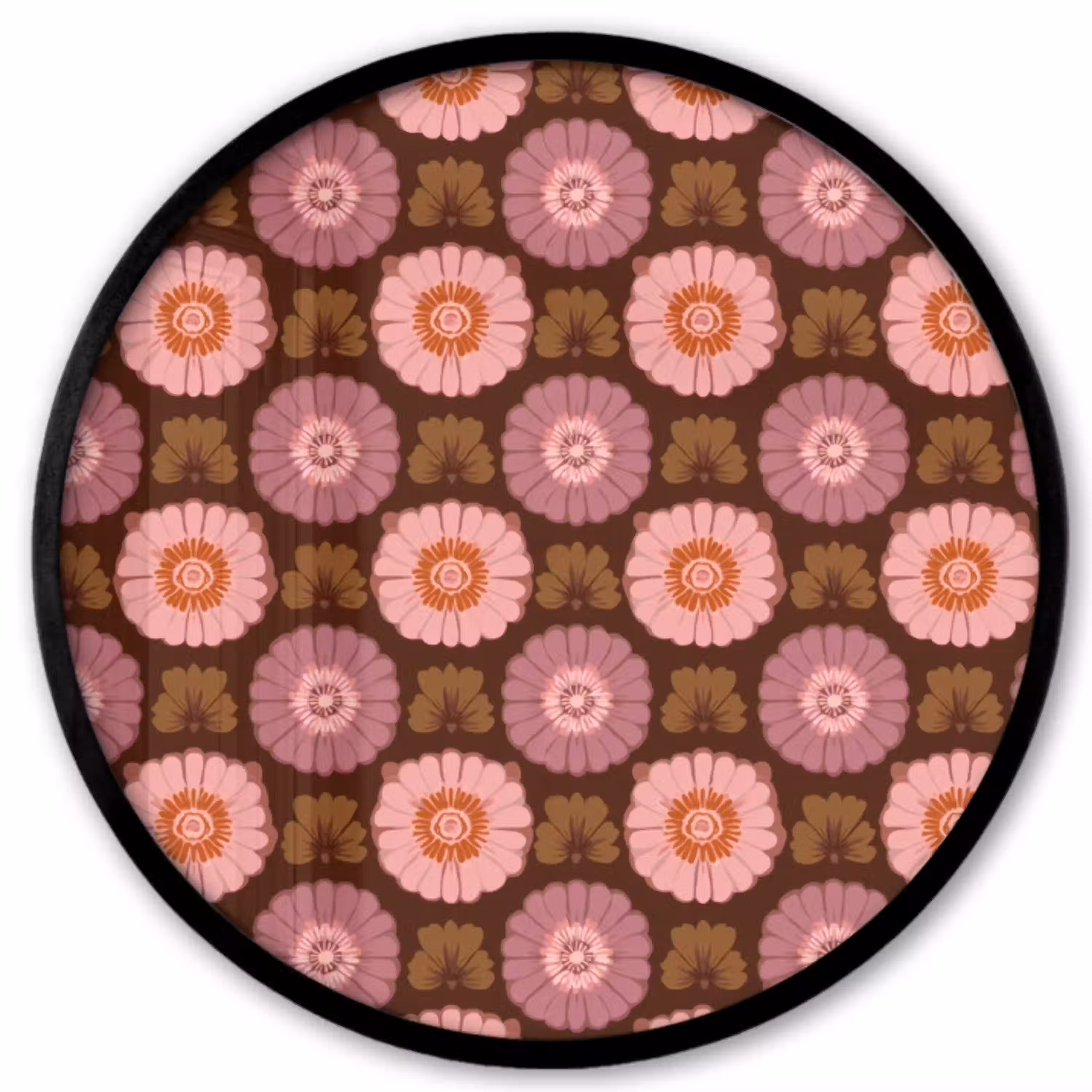 Retro - Madelief - Roze Fotolijst rond zonder passe partout klein 856 -3d