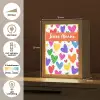 Hartjes - Patroon - Kleurrijk Light Box met kabel (Kinderlampje) klein -USP_NL