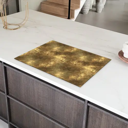 Antiek - Metaallook - Goud Inductie beschermer vinyl 3mm klein 276 -sfeer8