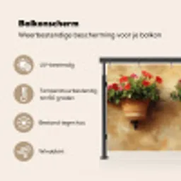 Bloempotten - Muur - Vintage Balkonbeschermer Duitsland klein -specs_NL