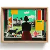 Vrouw - Keuken - Katten - Doorkijk Dienblad Rechthoek middel -z3d_shopping