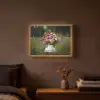 Bloemen - Krukje - Gieter - Veld Light Box met batterij (Wandlamp) middel -sfeer4