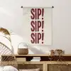 Japandi - Vintage - Decoratie - Rood Wandkleed katoen klein -sfeer5