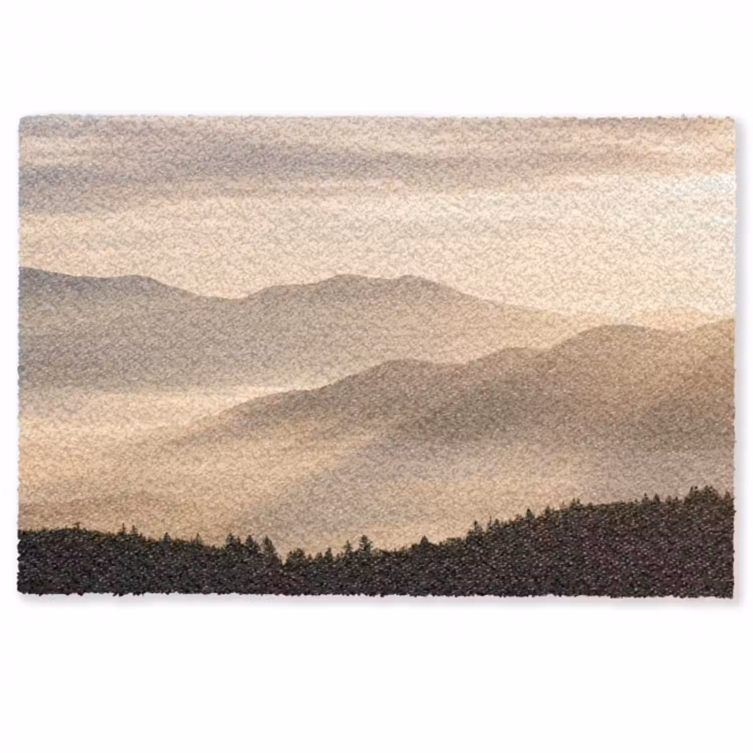 Fußmatte - Berge - Nebel - Sonnenstrahlen