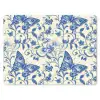 Vlinders - Bloemen - Blauw - Botanisch muismat rubber klein 262 -3d