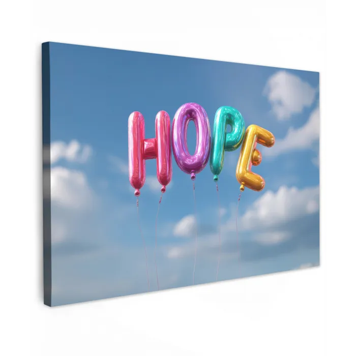 Ballonen - Lucht - Hope canvas 2cm klein -z3d