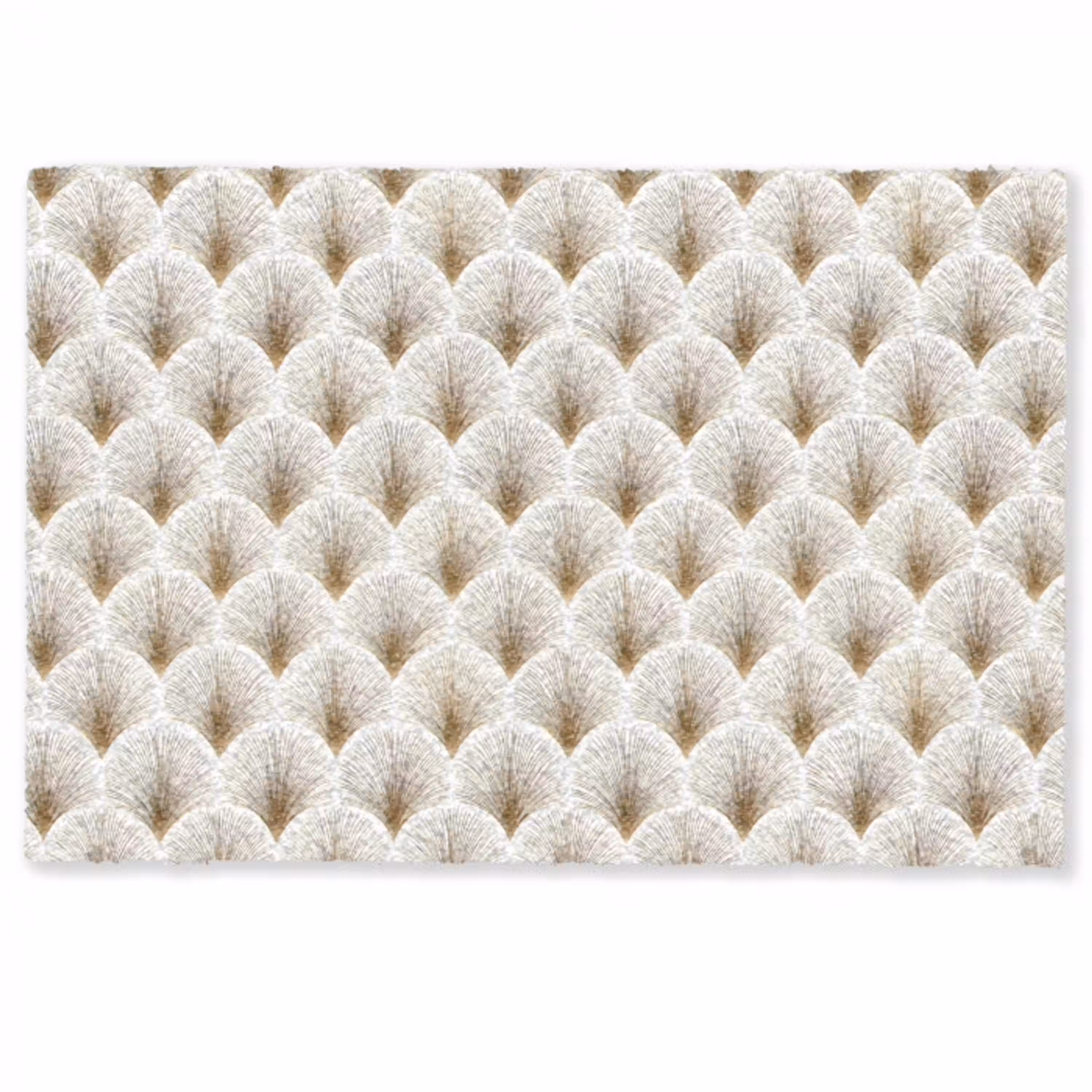 Waaiers - Art Deco - Elegant - Goud - Wit Deurmat klein 898 -zkaufland3d