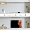 Make up - Goud - Vrouw - Luxe - Glitter - Kunst keuken achterwand spatscherm klein -voor_na_NL