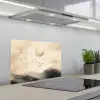 Landschap - Japandi - vogel keuken achterwand spatscherm klein -3d_schuin