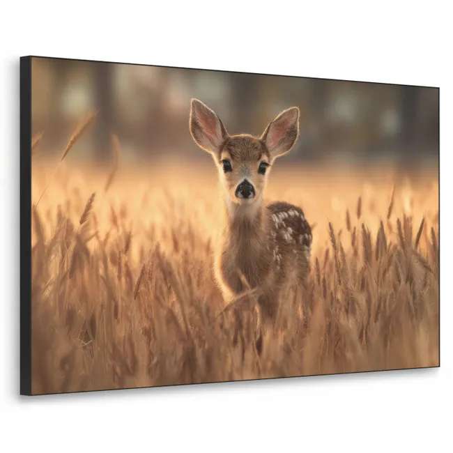 Art Frame - Hirsche - Kornfeld - Braun