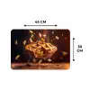 Appel - Taart - Warm - Eten Placemat vinyl groot -specs