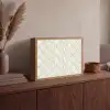 Barok - Patroon - Beige Light Box met batterij (Wandlamp) middel 907 -sfeer2