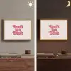 Tekst - Boodschap - Roze Light Box met batterij (Wandlamp) middel -sfeer3