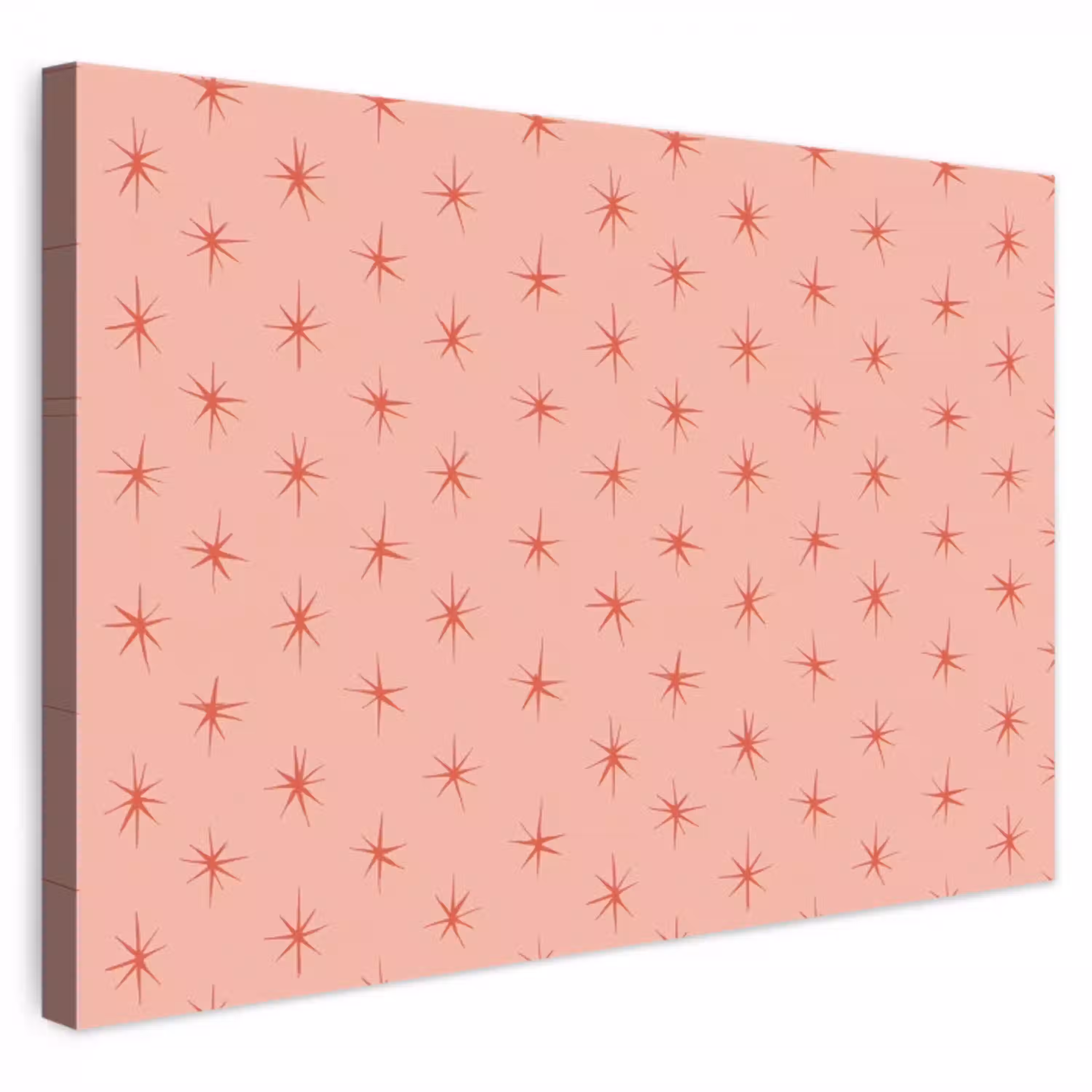Sterretjes - Patroon - Oranje canvas 2cm klein 34 -3d