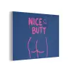 Brutaal - Grappig - Blauw PET vilt klein -3d