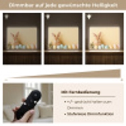 Eieren -  Konijn - Pasteltinten Light Box met batterij (Wandlamp) middel -USP_dimbaarDE