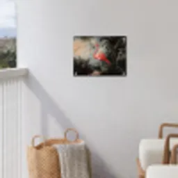 Tropisch - Flamingo - Roze - Bladeren tuinposter los doek klein -sfeer8