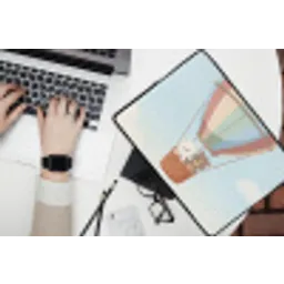 Luchtballon - Beren - Pastel laptophoes neopreen klein -bureau