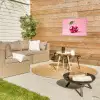 Disco - Kersen - Roze Tuinposter op houten frame 2 cm dik klein -sfeer2